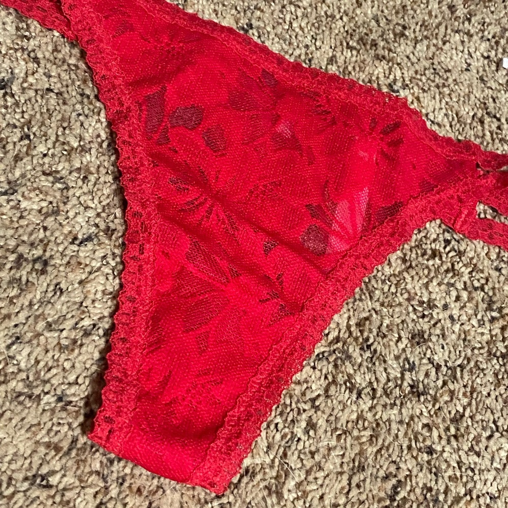 VS Red Lace Thong